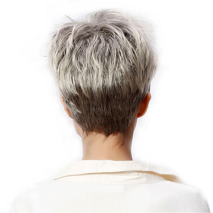 Middle-aged And Elderly Micro-volume Short Wig Ladies Hair Cover