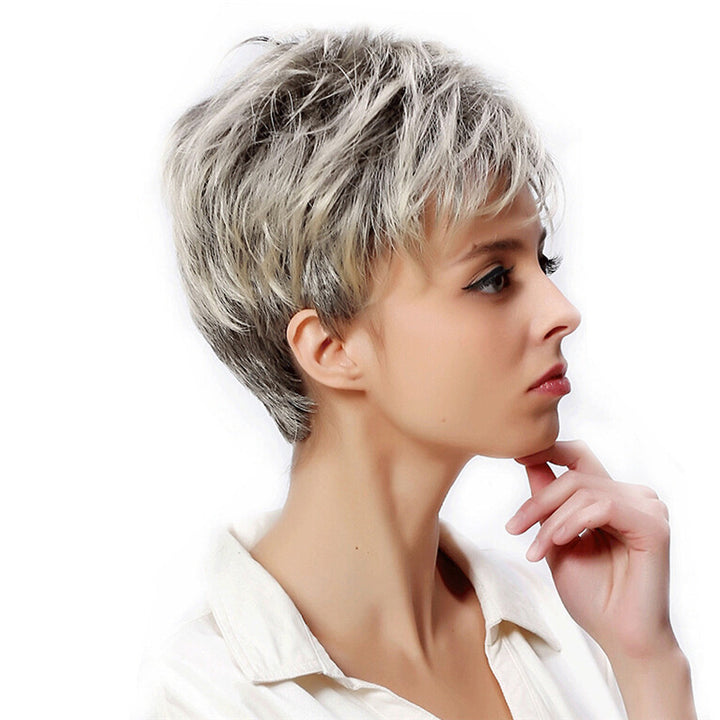 Middle-aged And Elderly Micro-volume Short Wig Ladies Hair Cover