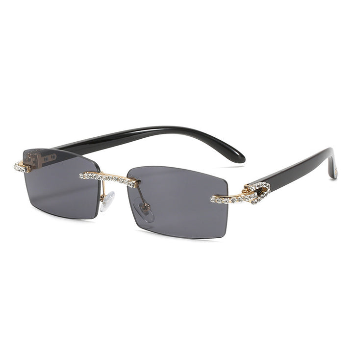 Fashion Diamond Cut Square Glasses