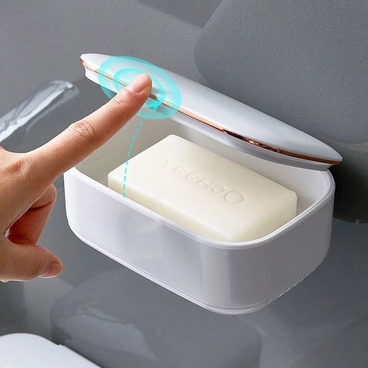 Portable Soap Holder for Home Bathroom, Storage Dish, Waterproof, High Capacity, Gadgets, Products