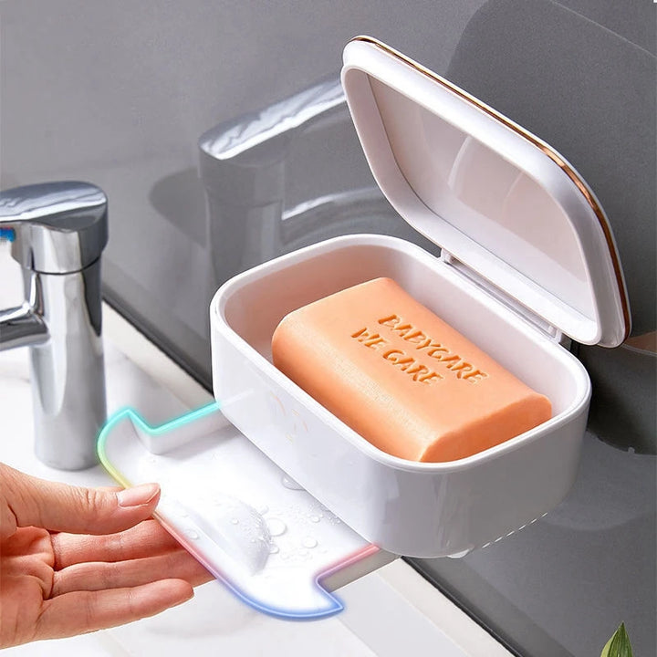 Portable Soap Holder for Home Bathroom, Storage Dish, Waterproof, High Capacity, Gadgets, Products