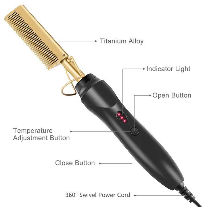 "Hot Styler 2-in-1: Straighten & Curl Magic!"