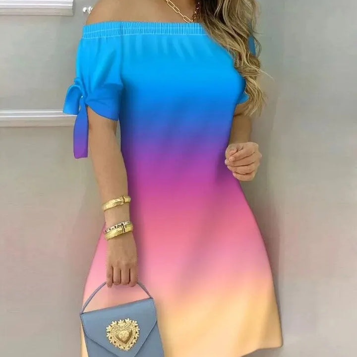 Fashionable Sexy Women's Clothing Printed Dress Available On Amazon's Cross-border Selling Platform