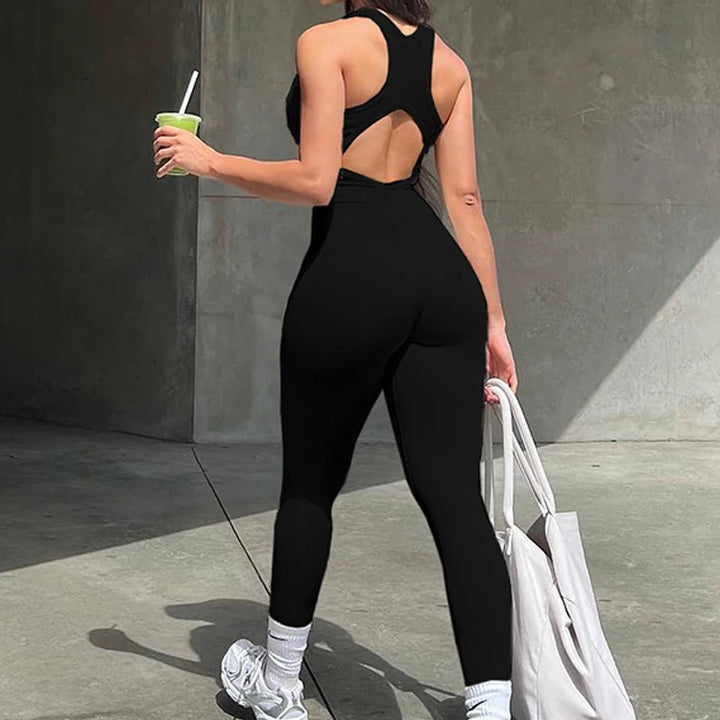 "Sassy Sporty Jumpsuit! 🏋️‍♀️👗"