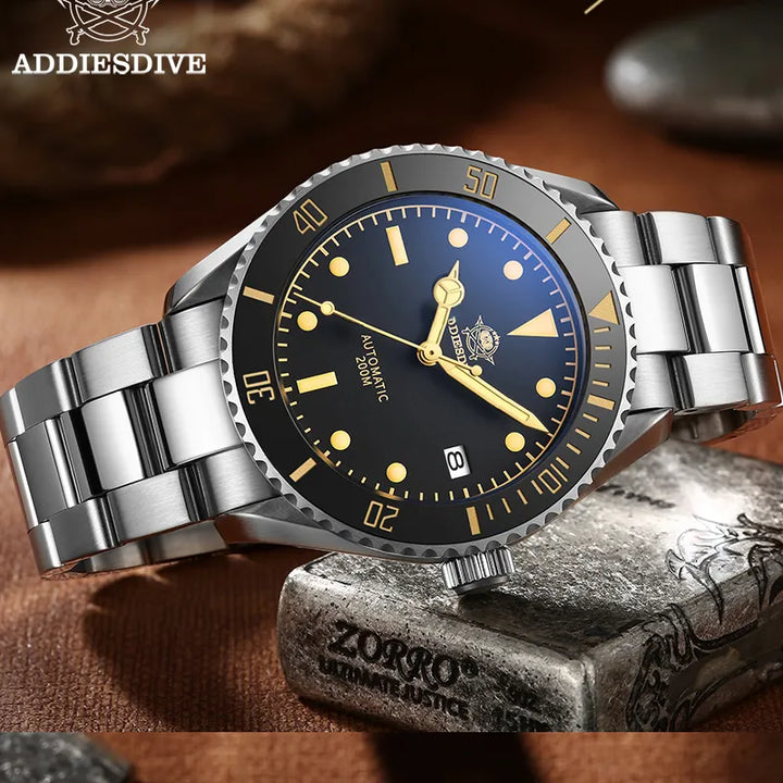 "Dive Into Style: AddiesDive Leather Watch! ⌚🌟"