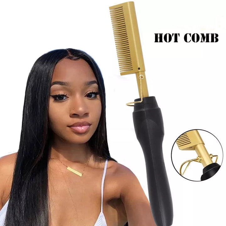 "Hot Styler 2-in-1: Straighten & Curl Magic!"