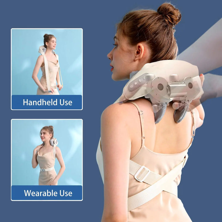 Deep Tissue Shiatsu Massager with Heat for Neck and Shoulders"