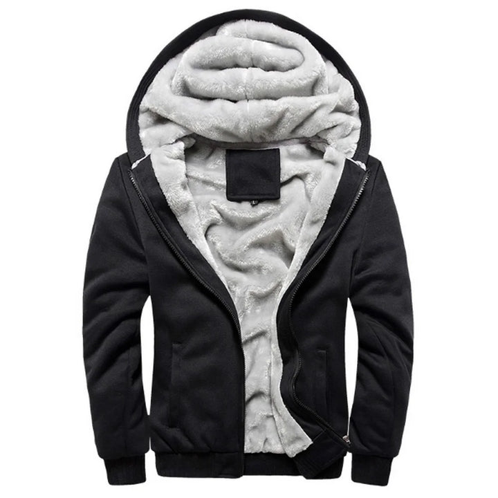 New Fleece Hoodies Thick Hooded Men's Winter