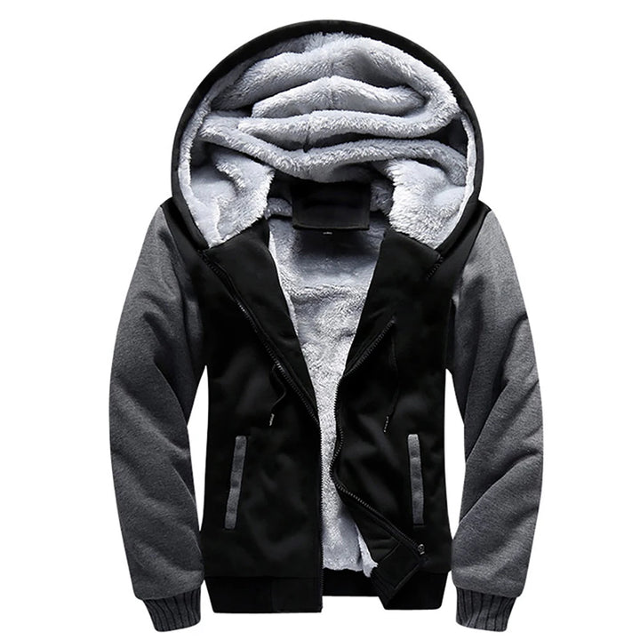 New Fleece Hoodies Thick Hooded Men's Winter