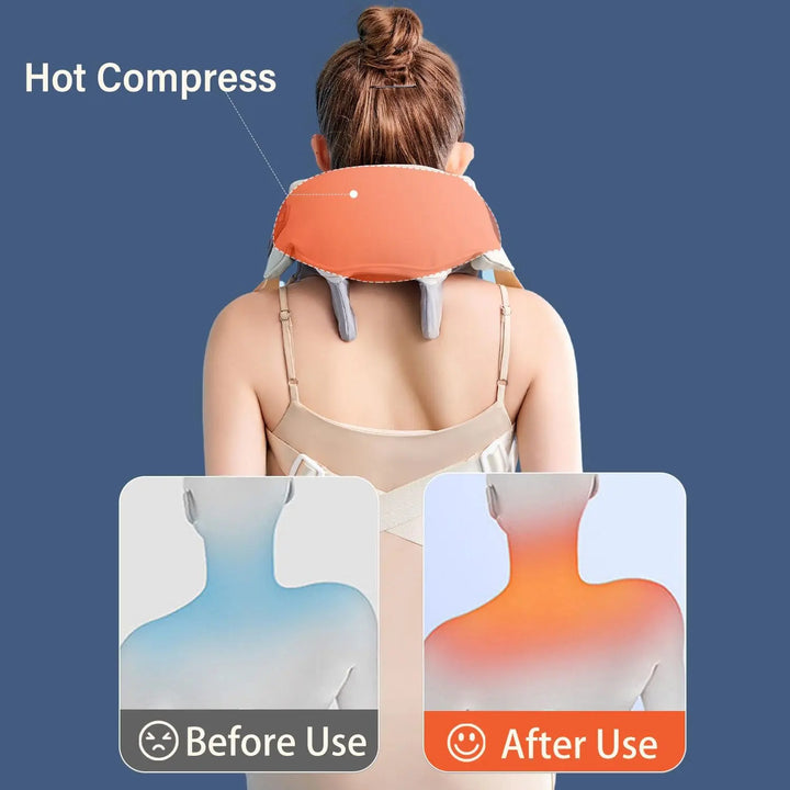 Deep Tissue Shiatsu Massager with Heat for Neck and Shoulders"