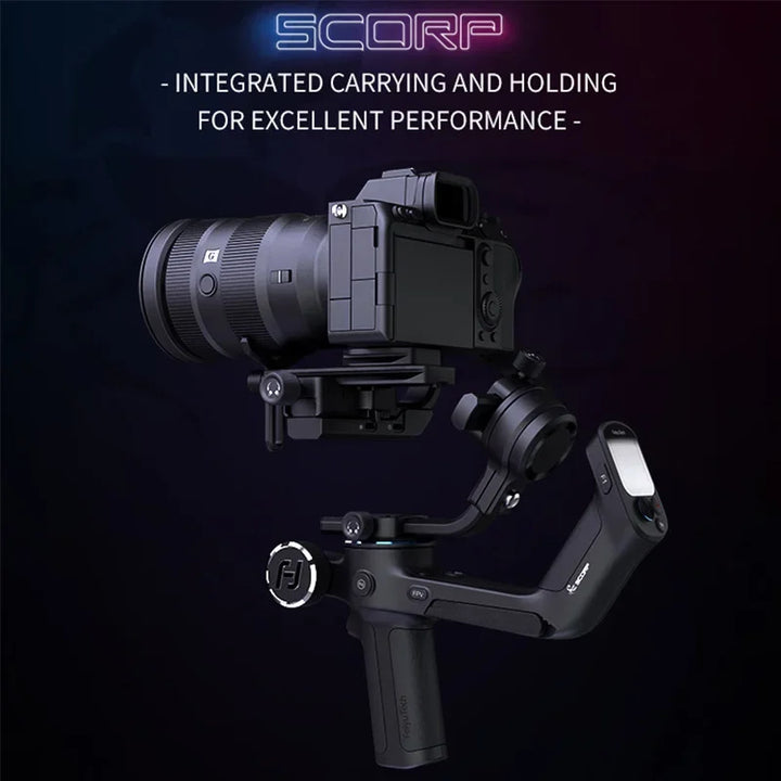 Estabilizador Gimbal de Mão FeiyuTech SCORP 1.3 Eixo para Câmeras DSLR Sony