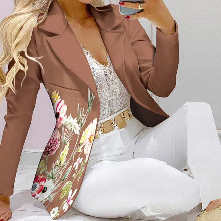 Fashion Women Jacket + Pants 2 Piece Set Spring