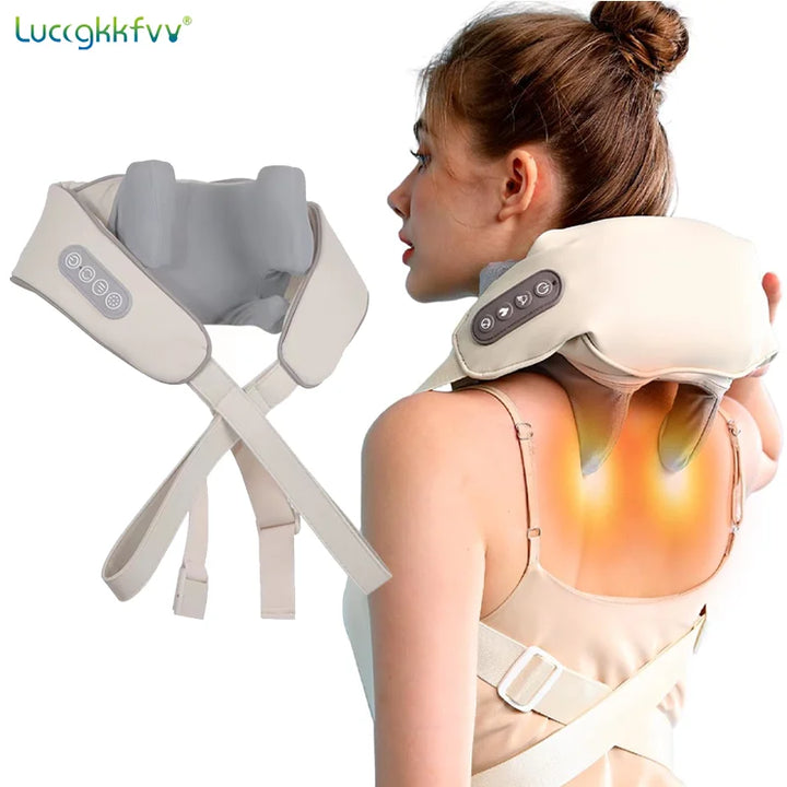 Deep Tissue Shiatsu Massager with Heat for Neck and Shoulders"