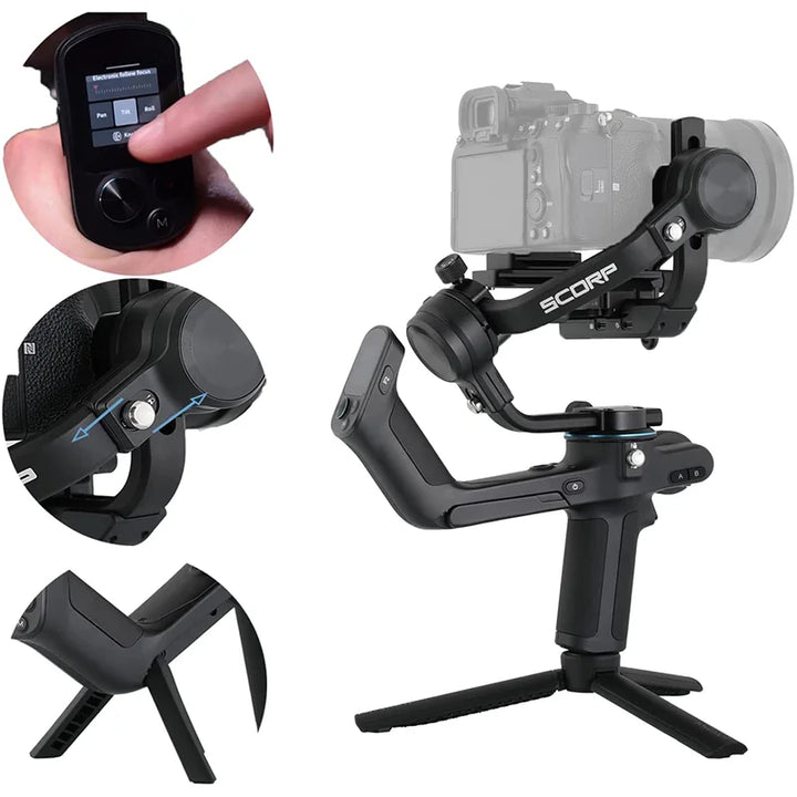 Estabilizador Gimbal de Mão FeiyuTech SCORP 1.3 Eixo para Câmeras DSLR Sony