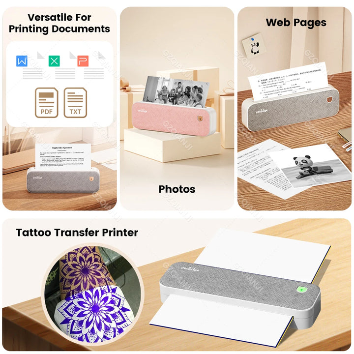 "Peripage A40: Wireless Tattoo Transfer Printer! 🖨️✨"