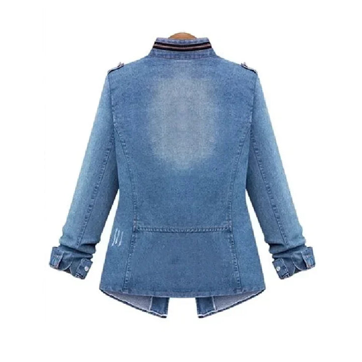 Female  Europe and The United States Women Ladies Denim Jacket Skinny Denim JacketWinter Clothes