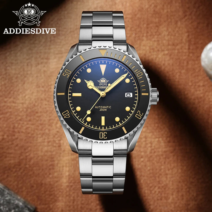 "Dive Into Style: AddiesDive Leather Watch! ⌚🌟"