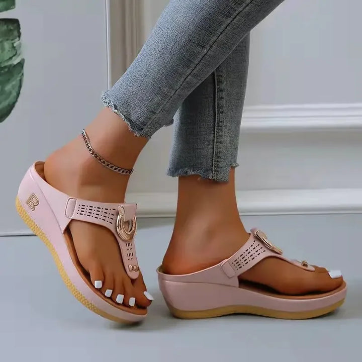 "Step into Summer Bliss with Stylish Wedge Sandals! ☀️👡"