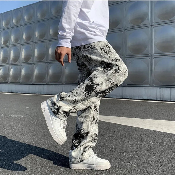 "Rev Up Your Style! Men's Spring 2023 Printed Jeans 🌟"