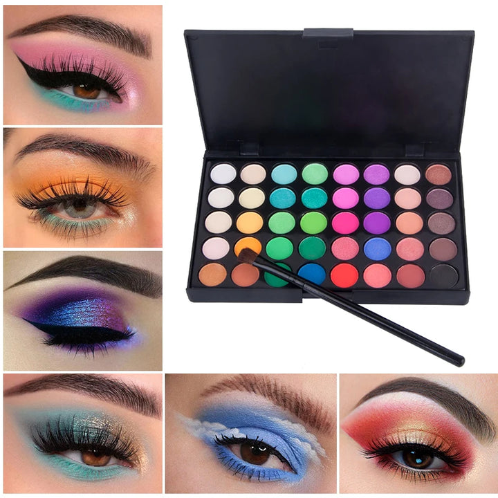 "Color Crush: 40 Shades of Wow! 🌈✨"g-lasting-make-up-pallet-shimmer-fashion-women-beauty-eyes